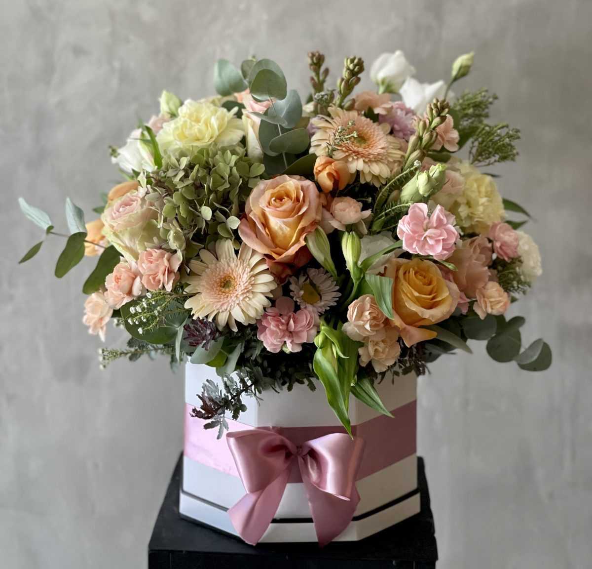 Букет в коробке Ферден - счастье в коробочке buket-v-korobke-ferden---schastye-v-korobochke