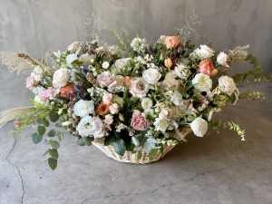 Букет в корзине - Гамбург нежная роскошь buket-v-korzine---gamburg-nezhnaya-roskoshy